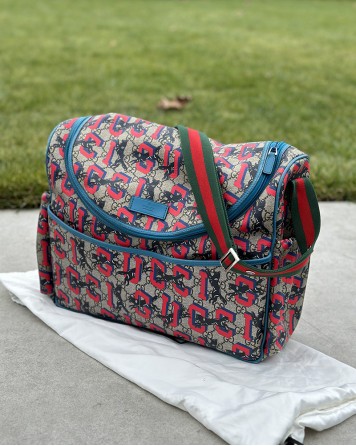 Přebalovací taška Gucci MUMBAG BABY barevná